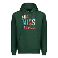 Sports Green Little miss America 4th of july Premium Hoodie - HowdyJamesFarm