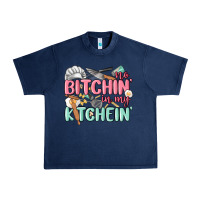 Navy no bitchin in my kitchin Urban Heavy Tee - MaliasSmallBusiness