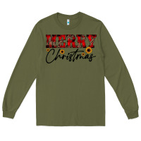 Army Green merry christmas Long Sleeve Tee - JahusDesignShop