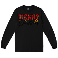 Black merry christmas Long Sleeve Tee - JahusDesignShop
