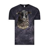 Cloud Black dorper sheep head Vintage Tee - LillyAllenDesigns