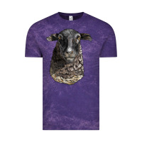 Cloud Purple dorper sheep head Vintage Tee - LillyAllenDesigns