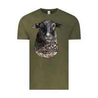 Vintage Olive dorper sheep head Vintage Tee - LillyAllenDesigns