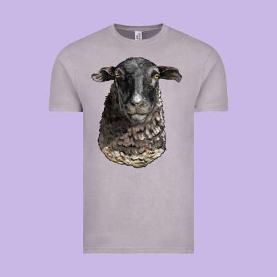 Dorper Sheep Head Vintage Tee Designed By Lillyallendesigns