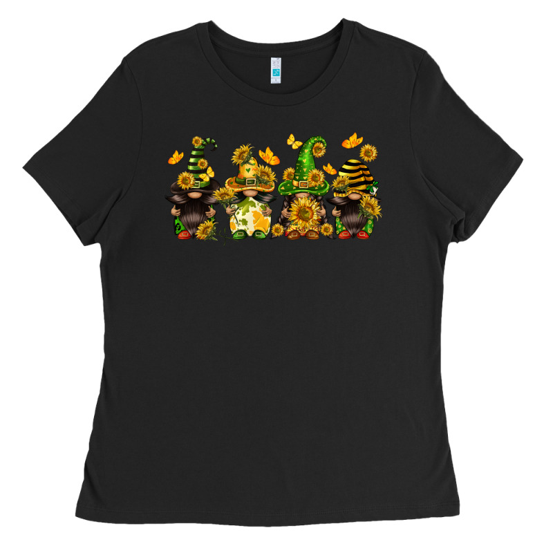 Sunflower Gnomies Ladies Tee by FaDigitalArtStudio | Teevron