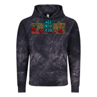 Cloud Black mexico with roses Vintage Hoodie - Jasminsmagicworld