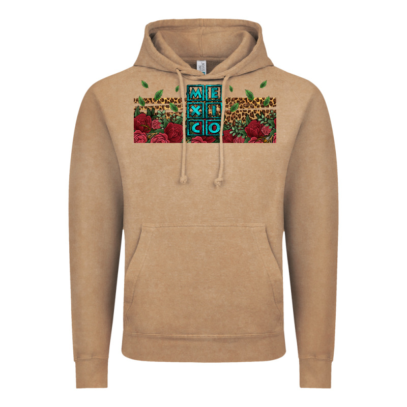 Mexico With Roses Vintage Hoodie by Jasminsmagicworld | Teevron