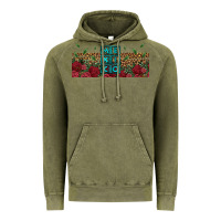 Vintage Olive mexico with roses Vintage Hoodie - Jasminsmagicworld