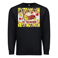 Black tis' the season softball with cowhide tumbler tbs Premium Sweatshirt - TumblerDesignByShophia