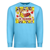 Ocean Blue tis' the season softball with cowhide tumbler tbs Premium Sweatshirt - TumblerDesignByShophia