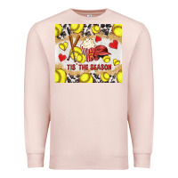 Pale Pink tis' the season softball with cowhide tumbler tbs Premium Sweatshirt - TumblerDesignByShophia