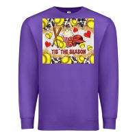 Purple tis' the season softball with cowhide tumbler tbs Premium Sweatshirt - TumblerDesignByShophia
