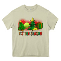 Mossy tis the season christmas with tennis ball and tree cookie Heavy Core Tee - FaDigitalArtStudio