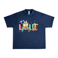 Navy love school bus Urban Heavy Tee - MaliasSmallBusiness