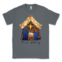 Charcoal Heather True Story Black Classic Tee - CowhideDigitalArt