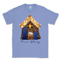Colony Blue True Story Black Classic Tee - CowhideDigitalArt