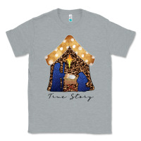 Heather Grey True Story Black Classic Tee - CowhideDigitalArt