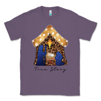 Lavender True Story Black Classic Tee - CowhideDigitalArt