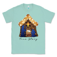 Seafoam True Story Black Classic Tee - CowhideDigitalArt