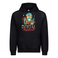 Black Dental Assistant Dentist Frappe Urban Hoodie - FaDigitalArtStudio