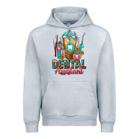 Heather Grey Dental Assistant Dentist Frappe Urban Hoodie - FaDigitalArtStudio