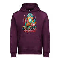 Mauve Wine Dental Assistant Dentist Frappe Urban Hoodie - FaDigitalArtStudio