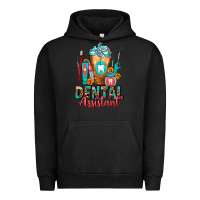 Pigment Black Dental Assistant Dentist Frappe Urban Hoodie - FaDigitalArtStudio