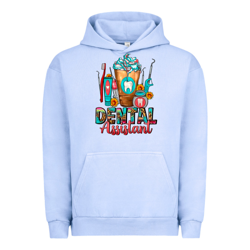 Dental Assistant Dentist Frappe Urban Hoodie by FaDigitalArtStudio | Teevron