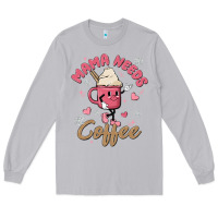 Moon Dust mama needs coffee Long Sleeve Tee - MaliasSmallBusiness