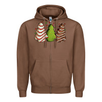 Chestnut Christmas cakes Zipper Hoodie - Jasminsmagicworld