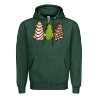 Sports Green Christmas cakes Zipper Hoodie - Jasminsmagicworld