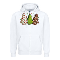 White Christmas cakes Zipper Hoodie - Jasminsmagicworld