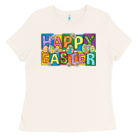 Bone happy easter with eggs Ladies Tee - Neo Western