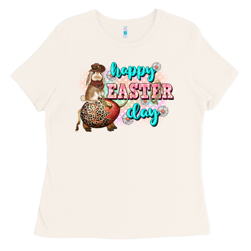 Happy Easter Day Rodeo Easter Day Ladies Tee by CowGirlArtShop | Teevron