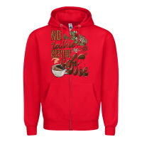 Red no talkie before coffee Zipper Hoodie - BarkalooDesign