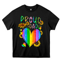 Black proud dad love Heavy Core Tee - CowhideDigitalArt