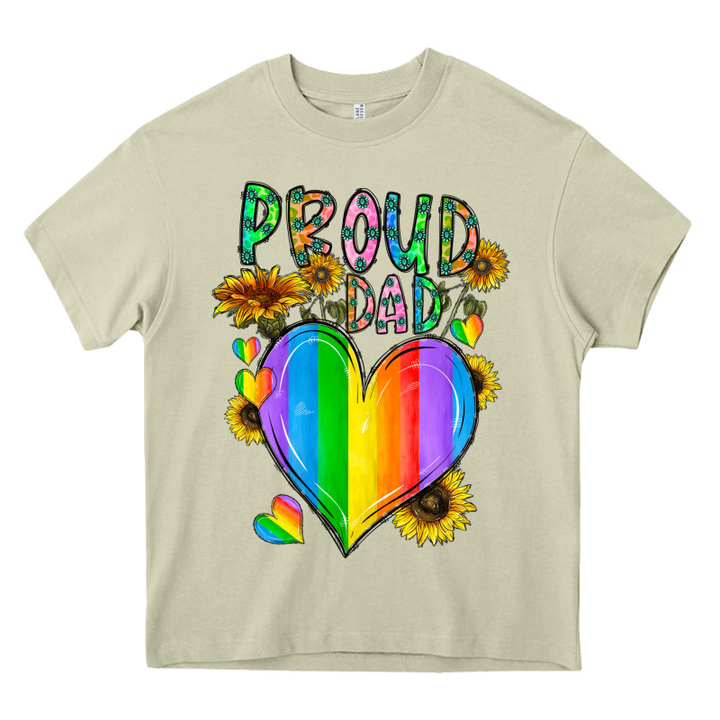 Proud Dad Love Heavy Core Tee by CowhideDigitalArt | Teevron