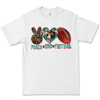 White peace love football Premium Tee - CowhideDigitalArt