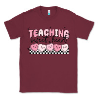 Burgundy teaching sweetheart Classic Tee - MaliasSmallBusiness