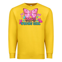 Lemon Cancer picked the wrong girl Cancer Awareness Premium Sweatshirt - HowdyJamesFarm
