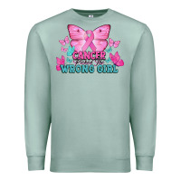 Seafoam Cancer picked the wrong girl Cancer Awareness Premium Sweatshirt - HowdyJamesFarm