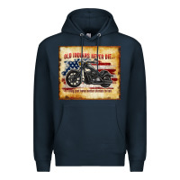 Navy old indians never die Premium Hoodie - TumblerDesignByShophia