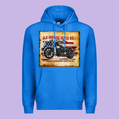 Old Indians Never Die Premium Hoodie Designed By Tumblerdesignbyshophia