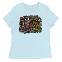 Baby Blue rodeo Ladies Tee - SublimationCraftShop