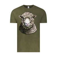 Vintage Olive dorset sheep head Vintage Tee - LillyAllenDesigns