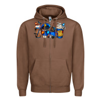 Chestnut police coffee Zipper Hoodie - Jasminsmagicworld