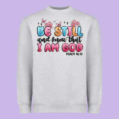 Be Still And Know That I Am God Psalm 46 10 Heavyweight Sweatshirt Designed By Maliassmallbusiness