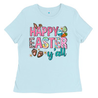 Baby Blue Happy Easter y'all Ladies Tee - Neo Western
