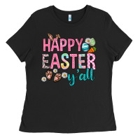Black Happy Easter y'all Ladies Tee - Neo Western