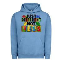 Pigment Pebble Blue Just different not less Urban Hoodie - FaDigitalArtStudio